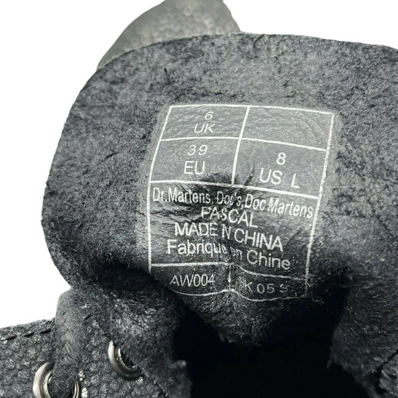 Dr. Martens Womens Pascal Black Gunmetal Speckles Lace Up Casual Combat Boots 8 - Picture 10 of 10